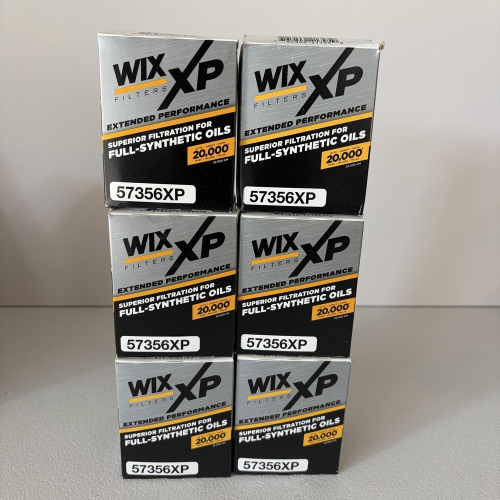 6PK WIX XP 57356XP Oil Filter Extended Performance Full Synthetic 20K Mile